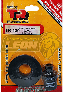 VALVULA PCV TR FORD GHIA 3.0L V6 92-94, THUNDERBIRD SC 3.8L V6 93-94, TOPAZ 2.3L L4 86-87, TEMPO 2.3L L4 86-87, MERCURY COUGAR 3.8L V6 89-90 (INC. EMPAQUE)