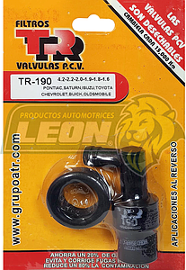 VALVULA PCV TR G.M. CAVALIER 2.2L L4 95-99, 2.0L L4 93-96, 2.2L L4 90-99, LUMINA 2.2L L4 90-99, S-10 2.2L L4 95-01, BERETTA 2.2L L4 87-89, CORSICA 2.0L L4 87-89, PONTIAC SUNFIRE 2.2L L4 97-98, GRAND AM 2.4L L4 1998, SUNFIRE 2.2L L4 95-00, BUICK CENTURY, SKYHAWK 2.0L L4 87-89, GMC SONOMA 2.2L L4 94-02, ISUZU HOMBRE 2.2L L4 94-02, OLDSMOBILE FIRENZA 2.0L L4 87-88, SATURN SC 1.9L L4 91-92, SC1 1.9L 91-92, SC2 1.9L L4 93-02, SL 1.9L L4 01-02, SL1 1.9L L4 91-99, SW1 1.9L L4 93-98, SW2 1.9L L4 93-00 (INC. EMPAQUE)