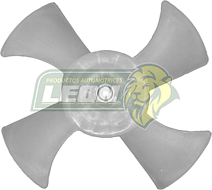 VENTILADOR PLASTICO NISSAN TSURU III, GSII 92-17 HO746B 4 ASPAS ØI: 0.7-0.8 mm, ØE: 28.89 cm