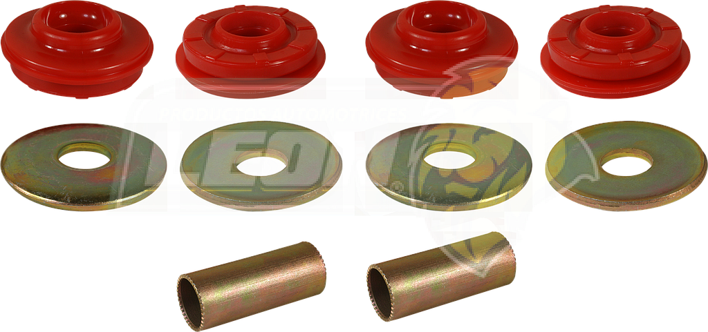 GOMA TIRANTE SUSPENSION HIACE 2005Æ (10 pzas. INCLUYE CHAROLAS) ELASTOMERO