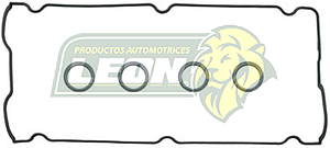 JUNTA TAPA PUNTERIAS CHRYSLER 4 Cil. M.2.0, 2.4L DOHC NEON 2.0L DOHC, CIRRUS, STRATUS 2.4L, (LIGA) 94-04 CONTENIDO 5 PIEZAS, 1 JUNTA TAPA, 4 SELLOS TUBO BUJIAS