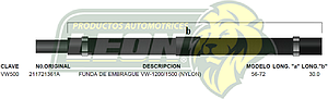 FUNDA EMBR. M.1200, 1500 56-72 (NAILON)