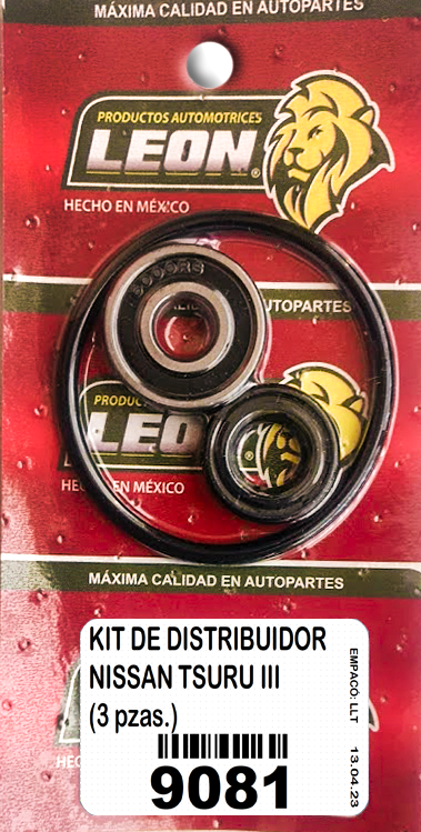 KIT DISTRIBUIDOR NISSAN PK-UP 2.4L 12V 94-08, TSURU III (3 pzas.)