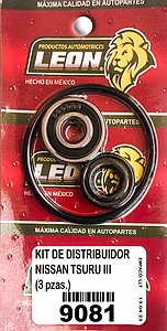 KIT DISTRIBUIDOR NISSAN PK-UP 2.4L 12V 94-08, TSURU III (3 pzas.)