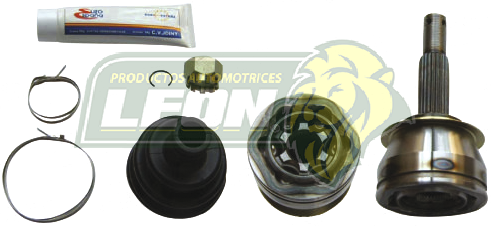 ESPIGA HOMOCINETICA G.M. CHEVY 95-12 1.6L 22EXT. 28INT. (KIT MACHETA ABRAZADERA GRASA)