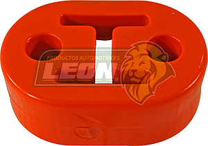 SOPORTE ESCAPE NISSAN TSURU I, II TRASERA GRUESA OVALADA “GALLETA” (6550) NARANJA
