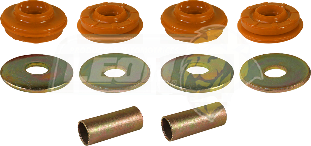 GOMA TIRANTE SUSPENSION HIACE 2005Æ (10 pzas. INCLUYE CHAROLAS) POLIURETANO