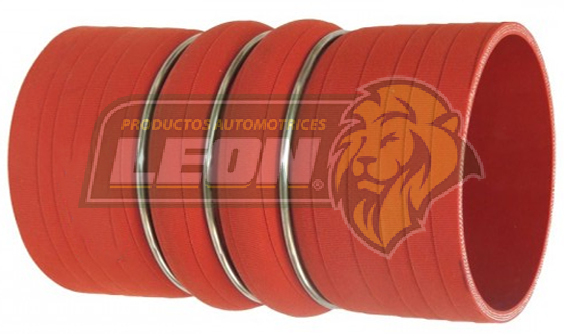 MANGUERA SILICON NARANJA TURBO 4”x7” 3 ANILLOS