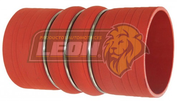MANGUERA SILICON NARANJA TURBO 4”x8” 3 ANILLOS