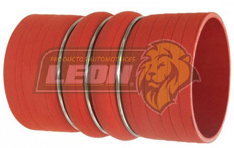 MANGUERA SILICON NARANJA TURBO 76x80x140 mm 3 ANILLOS