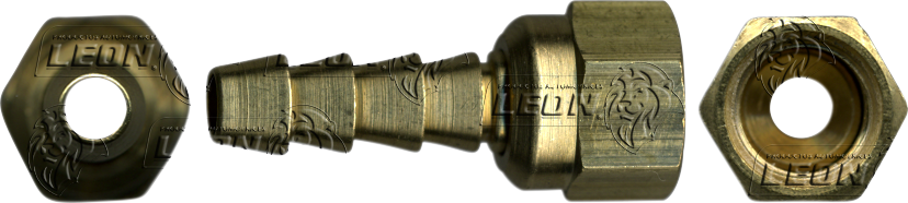 CONEXION COPLE PARA MANGUERA BAJA PRESION MANGUERA A HEMBRA GIRATORIA ABOC. 45° ØI DE MANG.: 1/2 ØE DE TUBO COBRE 1/2