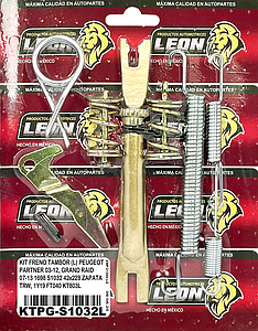 KIT FRENO TAMBOR (L) PEUGEOT PARTNER 03-12, GRAND RAID 07-13 1698 S1032 42x228 ZAPATA TRW, 1Y19 FT040 KT803L