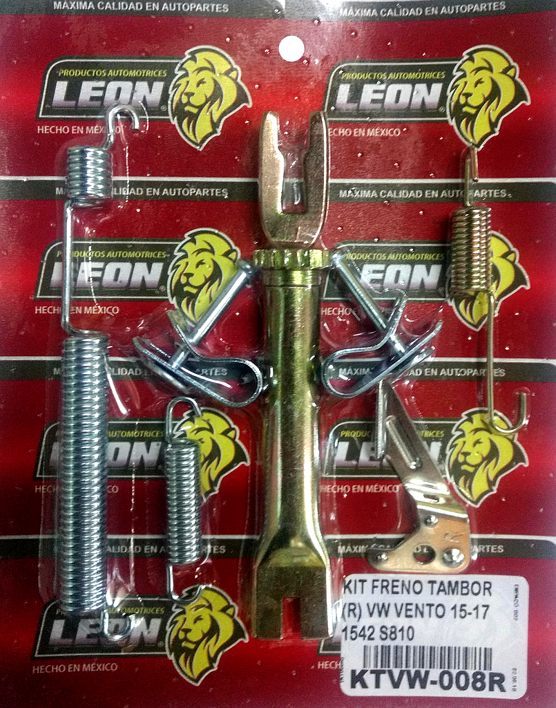 KIT FRENO TAMBOR (R) VW VENTO 15-20 1542 S810 KT008R