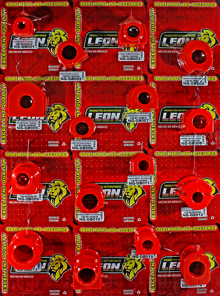 MUESTRARIO DE GOMAS “LINEA NARANJA” (A)