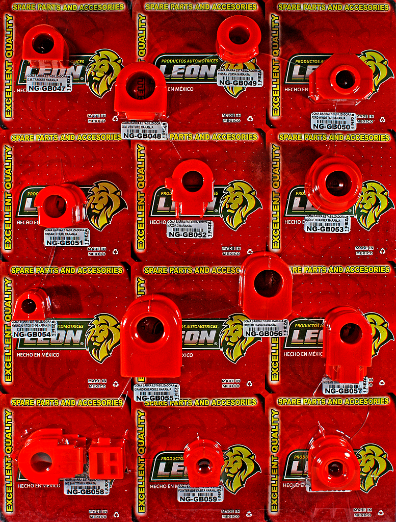 MUESTRARIO DE GOMAS “LINEA NARANJA” (D)