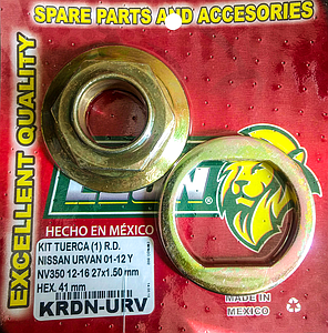 KIT TUERCA (1) R.D. NISSAN URVAN 01-12, NV350 12-16 27x1.50 mm (JRD102)