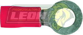 TERMINAL ELECTRICA AISLANTE ROJA OJO 3/16