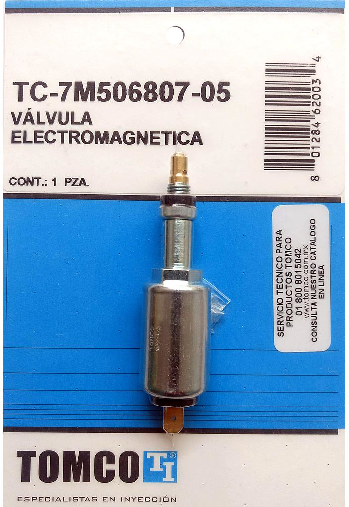VALVULA ELECTROMAGNETICA NISSAN MOTOR E15 TSURU I, GUAYIN, SAMURAI CARBURADOR M1770 (35 SEIA) “TOMCO”