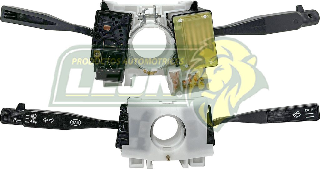 PALANCA DIRECCIONALES Y LIMPIADORES NISSAN PK-UP 720 80-93, ESTAQUITAS 2.4L D21, TSURU II 88-91 (DIR. 8T.+3T., LIMP. 5T. “2 PASOS DE VELOCIDAD” BRUCK