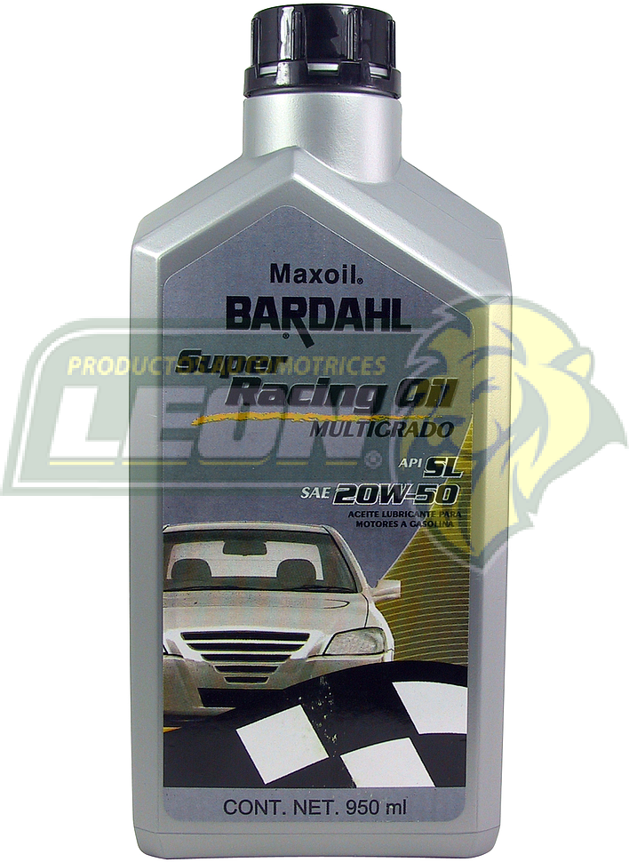 ACEITE LUBRICANTE PARA MOTORES A GASOLINA SUPER RACING OIL MULTIGRADO SAE20W-50 SL 950 ml