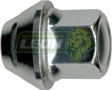 TUERCA CROMADA TAPADA CONO FLOTANTE AUTOS Y CAMIONETAS ASIATICAS 12x1.25 LL. 19 mm