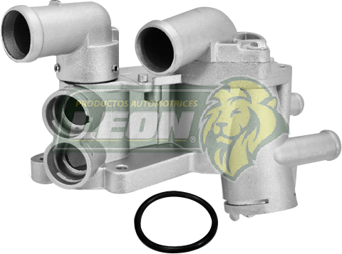 TOMA AGUA VW POLO 03-07 1.6L (2 BULBOS 6 SALIDAS, CAJA REGULADORA SIN PIPA LATERAL) (ALUMINIO)