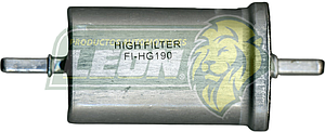 FILTRO GASOLINA NISSAN APRIO 08-10, PLATINA TODOS, PEUGEOT 206 01-08, 306 98-03, 307 03-09, PARTNER 03-09, RENAULT CLIO, MEGANNE, SANDERO, VW GOL 09-11, SAVERIO. FGI-190