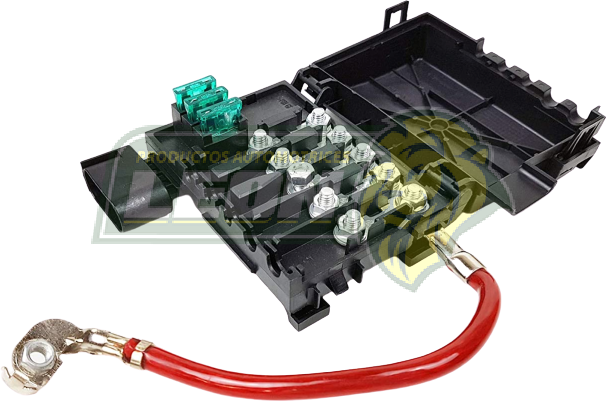 TABLILLA o CAJA PORTAFUSIBLES VW A4 98-04, BEETLE 98-04, SEAT LEON 98-05, TOLEDO 98-05, DERBY, AUDI 96-04, SKODA OCTAVIA 97-06 3T. (1J0937550A,1J0937550AA, 1J0937550AB, 1J0937550AC, 1J0937550AE, 1J0937617, 1J0937550) (VA EN EL POSTE POSITIVO DE LA BATERIA)