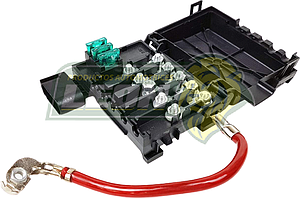 TABLILLA o CAJA PORTAFUSIBLES VW A4 98-04, BEETLE 98-04, SEAT LEON 98-05, TOLEDO 98-05, DERBY, AUDI 96-04, SKODA OCTAVIA 97-06 3T. (1J0937550A,1J0937550AA, 1J0937550AB, 1J0937550AC, 1J0937550AE, 1J0937617, 1J0937550) (VA EN EL POSTE POSITIVO DE LA BATERIA)