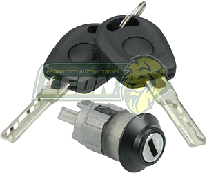 CILINDRO ARRANQUE VW POINTER 1.8L 01-06  (SIN CHIP) SISTEMA TIPO VALEO, LLAVE TIPO SNAKE KEY