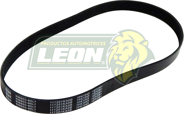 BANDA POLY-V ALT. NISSAN VERSA 11-19 1.6L, MARCH 11-19 1.6L, NOTE 13-19 1.6L, JUKE 11-17 1.6L (7PK1045-IN AIRE ACONDICIONADO)