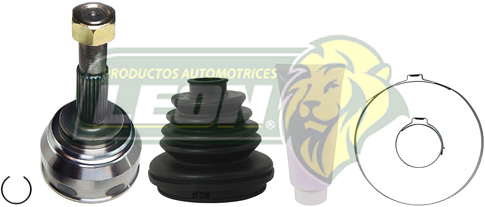 ESPIGA HOMOCINETICA NISSAN TSURU III 92-00 EXT.25 mm INT. 24 mm ESTRIADO GSO. “KIT” (326582) EURO ESPAÑA