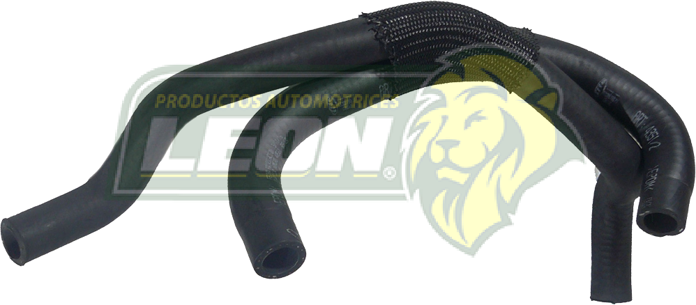 MANGUERA (521096)  REFRIGERACION BOMBA DE AGUA A RADIADOR DE ACEITE VW GOLF A4 2.0L 99-01, JETTA A4 2.0L 99-01 (1J0121086, 1J0121086R) ALTO: 18 cm, LARGO: 31 cm, ØI: 15 mm, ØE: 15 mm