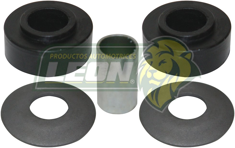 GOMA TIRANTE SUSPENSION TOPAZ 83-94, ESCORT, ZX2 81-90, MERCURY TEMPO 83-94 INFERIOR (JGO. c/5 pz.) LEON
