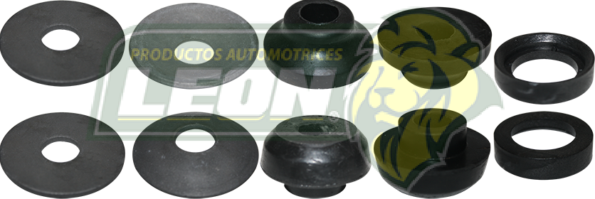 GOMA TIRANTE SUSPENSION (JGO. c/10 pz.) FORD BRONCO II 4X2 Y 4X4 84-90, EXPLORER 4X2 Y 4X4 91-1994, F100 4X2 87-96, F150 4X2 87-96, F150 4X4 87-96, F250 4X2 87-98, F350 4X2 87-98, MICROBUS 87-98, RANGER 4X2 Y 4X4 83-97, MAZDA NAVAJO 4X2 Y 4X4 92-94, PK-UP 4X2 Y 4X4 B2300, B3000 Y B4000 94-97, USA  FORD F-250 HD 1997(56201) LEON
