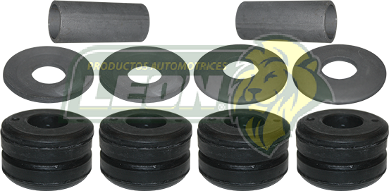 GOMA TIRANTE SUSPENSION NISSAN PK-UP D21 4X2 86-94, FRONTIER 4X2 98-04, NP300 4X2 09-14, PK-UP 4X2 94-08 (JGO. c/10 pz.) LEON