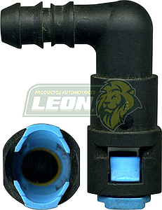 CONECTOR FILTRO GASOLINA 90° ØI1: 8.0 mm ØI2: 6 mm