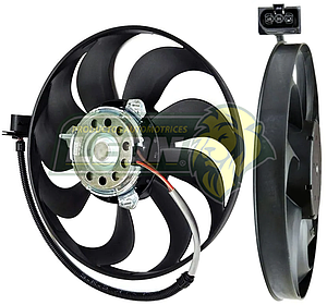 MOTOVENTILADOR VW POLO 1.6L 03-07, LUPO 1.6L 05-09, CROSSFOX 1.6L 07-10, SEAT IBIZA 1.6L 03-09, CORDOBA 1.6L 03-09 (TIPO TEMIC 100/60W 290mm)