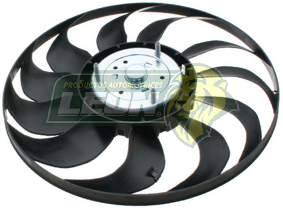 MOTOVENTILADOR VW JETTA A3 93-99 1.8, 2.0L, GOLF A3 93-99 1.8L 2.0L (ASPA Y POLEA) (RODETE AUXILIAR)