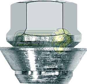 TUERCA CONICA PASADA CONO FLOTANTE FORD FIESTA 03, COURIER, TRANSIT CONNECT DIESEL Y GASOLINA 94-07, KA, FUSION, ESCORT, MONDEO 12x1.50mm LL.19mm