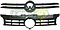 PARRILLA VW GOLF A4 2.0L 99-07 (2 PARTES, SIN EMBLEMA)