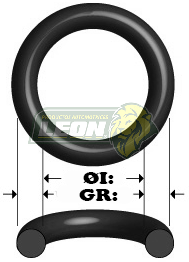 O-RING STD. GR: 1/8, ØI: 3” 3/4, ØE: 4”