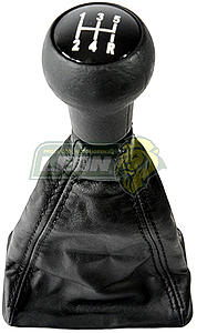 FUNDA DE PIEL CON PERILLA Y BASE CUADRADA PARA PALANCA VELOCIDADES DE POINTER SEDAN, PK-UP, STATION WAGON 98-99 G2, 5 Vel.