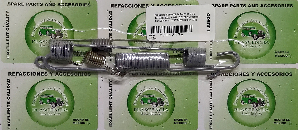 JUEGO RESORTE R.T. R G.M. E-TRACKER 4X2 LIGHT DUTY 98-03 (JR1211R)