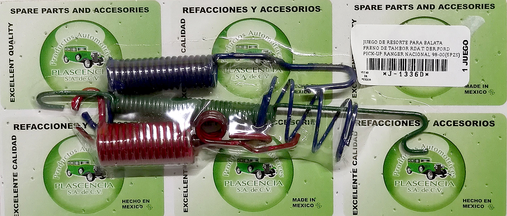 JUEGO RESORTE R.T. R. FORD PK-UP RANGER NACIONAL 98-00 (JR1313R)