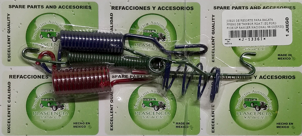 JUEGO RESORTE R.T. L. FORD PK-UP RANGER NACIONAL 98-00 (JR1313L)