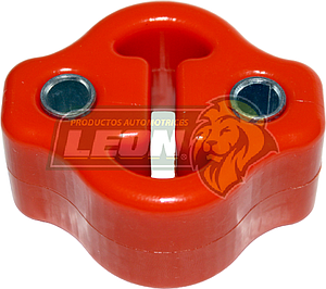 SOPORTE ESCAPE NISSAN URVAN 05-13 “GALLETA” GR.: 34mm CON BUJES METALICOS (6589) NARANJA