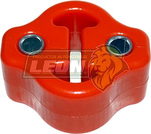 SOPORTE ESCAPE NISSAN URVAN 05-13 “GALLETA” GR.: 34mm CON BUJES METALICOS (6589) NARANJA