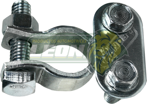 TERMINAL BATERIA ALUMINIO PLACA UNIVERSAL DE DOS TORNILLOS (PLACA DE ACERO) REFORZADA CALIBRE 10