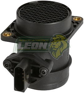 SENSOR (MAF) DE FLUJO DE MAZA DE AIRE VW A4 99-05, NEW BEETLE 99-07 MOTOR 2.0, 1.8L, (TURBO), TOUAREG V8 04-09 T4-T5, IBIZAA 03-09, AUDI Q7 07-12 (EQUIVALENTE A BOSCH 0 280 218 002)